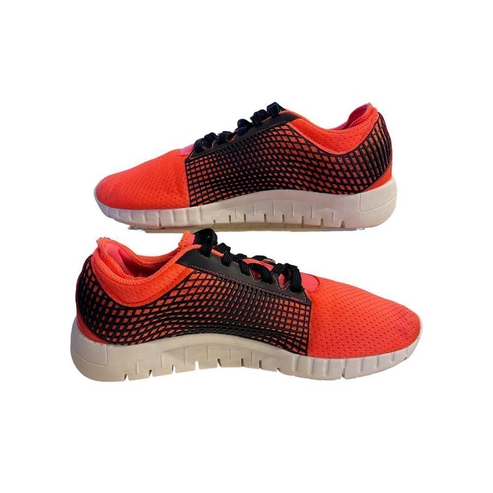 𝅺reebok Nanoweb Z Rated Orange Black Workout Crossfit Trainers Womens Size 9.5
